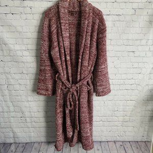 Barefoot Dreams Cozy Chic Womens Robe Size 2 Medium Full Length Belted Long